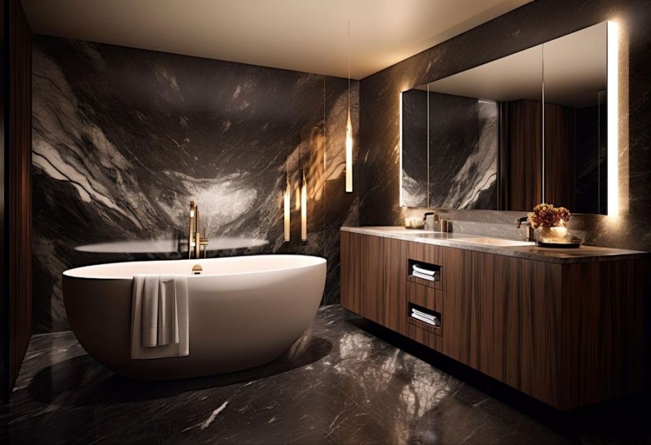 luxury-bathroom การแต่งห้องน้ำในโทนหรูหรา