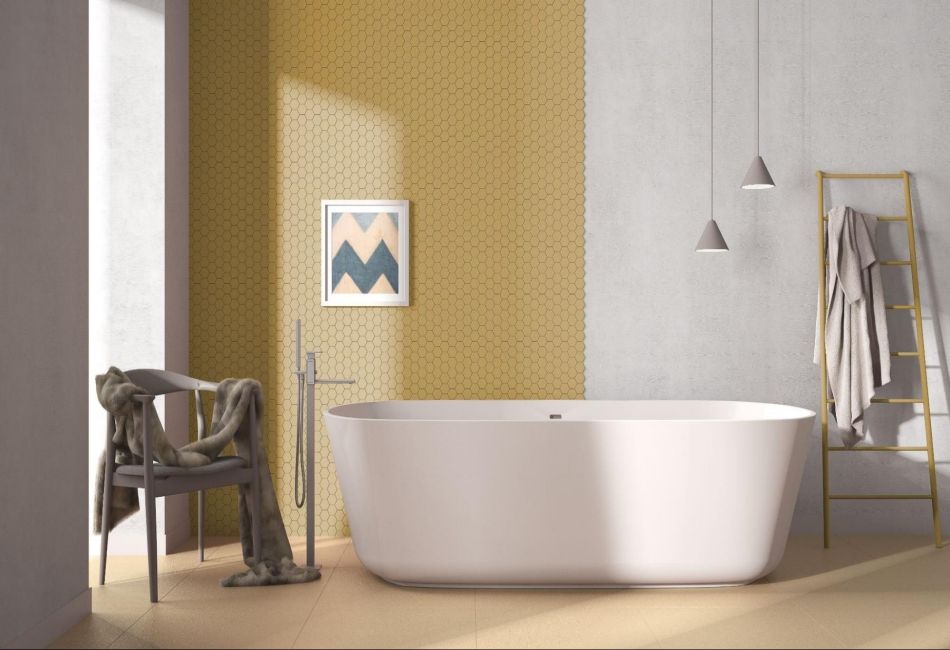 mosaic-tiles-wall-bathroom ผนังกระเบื้องลายโมเสก