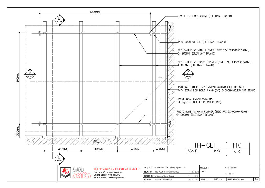 1SET - 9MM. 4TE MOISTBLOC BOARD 1 LAYER WITH PROLINE SYSTEM_TH-CEI-110