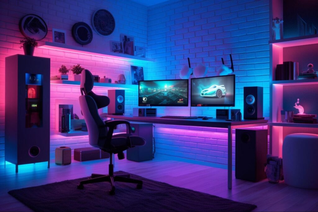 ห้องเล่นเกม Cyberpunk