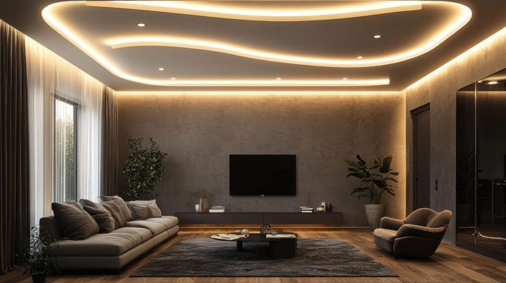 แต่งห้องนั่งเล่นด้วยLED Strip Lights
